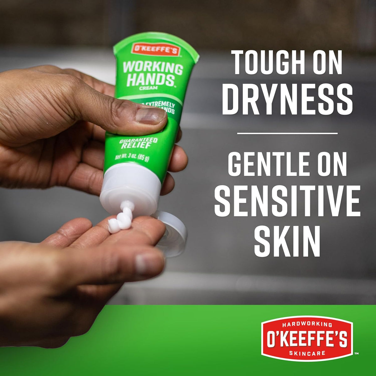 Travel size hand lotion tube by O'Keeffe's