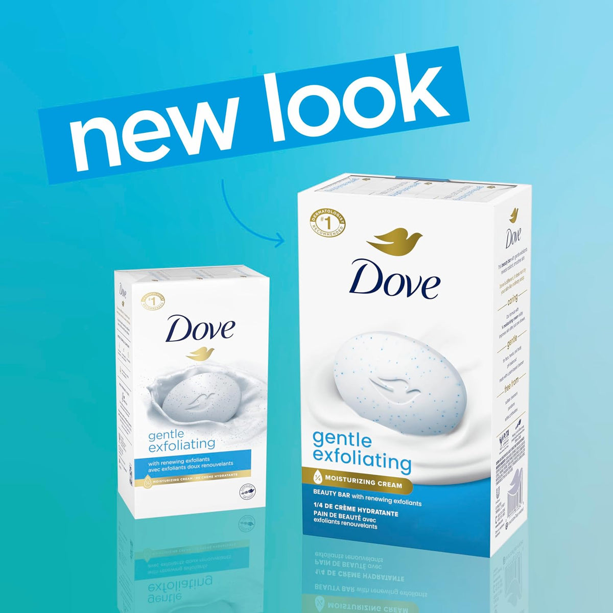 Dove gentle exfoliating body cleanser bars