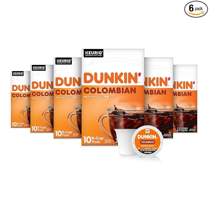 Dunkin' Colombian medium roast coffee K-Cup pods