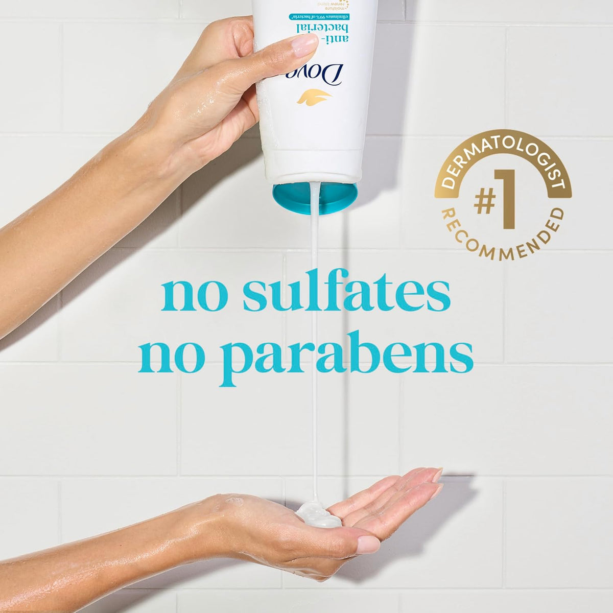 Dove moisturizing antibacterial body wash gel formula