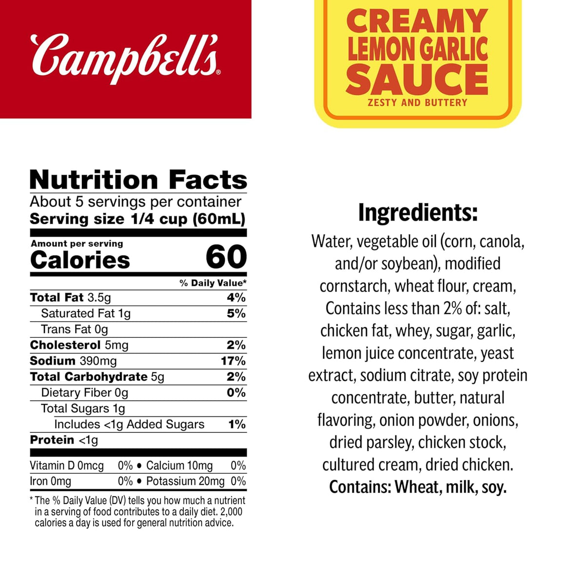 Zesty buttery creamy lemon garlic sauce can