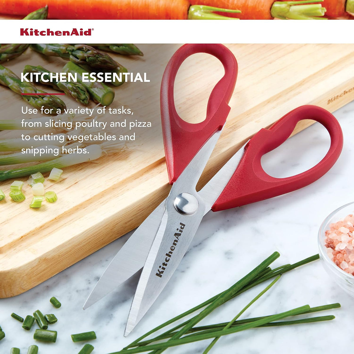 KitchenAid dishwasher safe kitchen shears with comfort handle