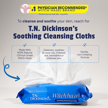 T.N. Dickinson's dermatologist-tested cleansing cloths