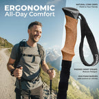 Foxelli trekking poles with all-terrain accessories