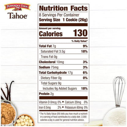 Pepperidge Farm Tahoe cookies 7.2 oz bag