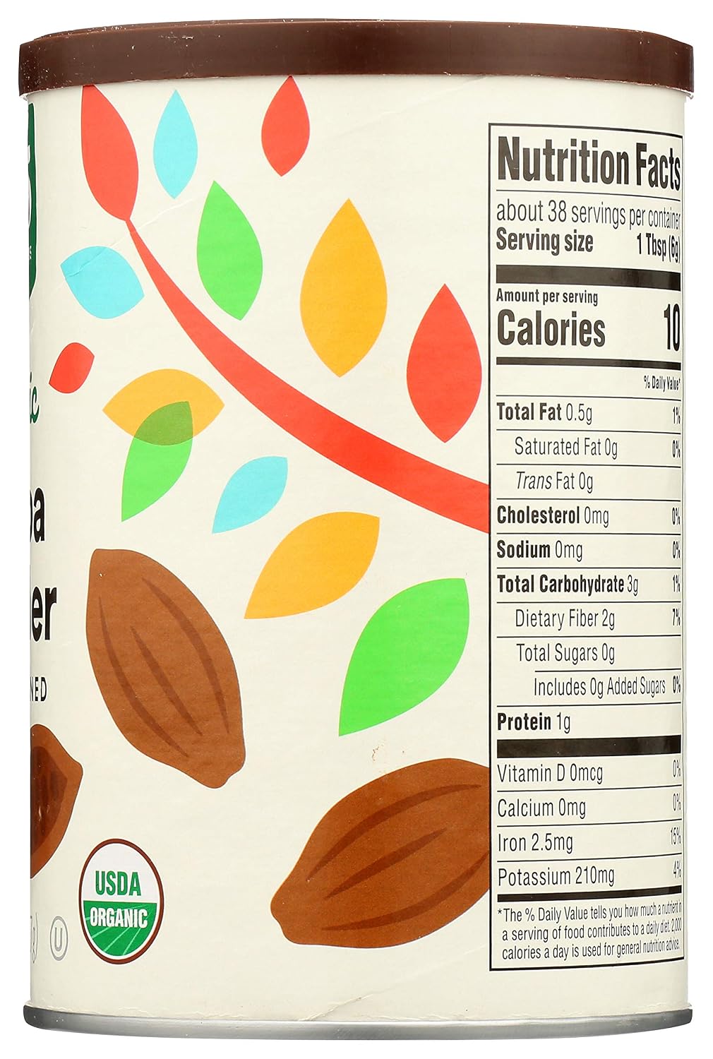 Organic cocoa powder for cakes brownies and desserts