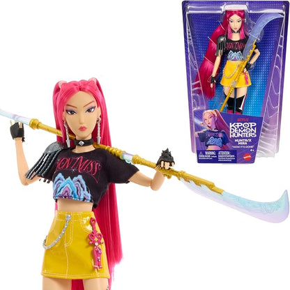 KPop Demon Hunters Rumi doll with purple braid