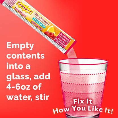 Emergen-C 1000mg vitamin C supplement packets