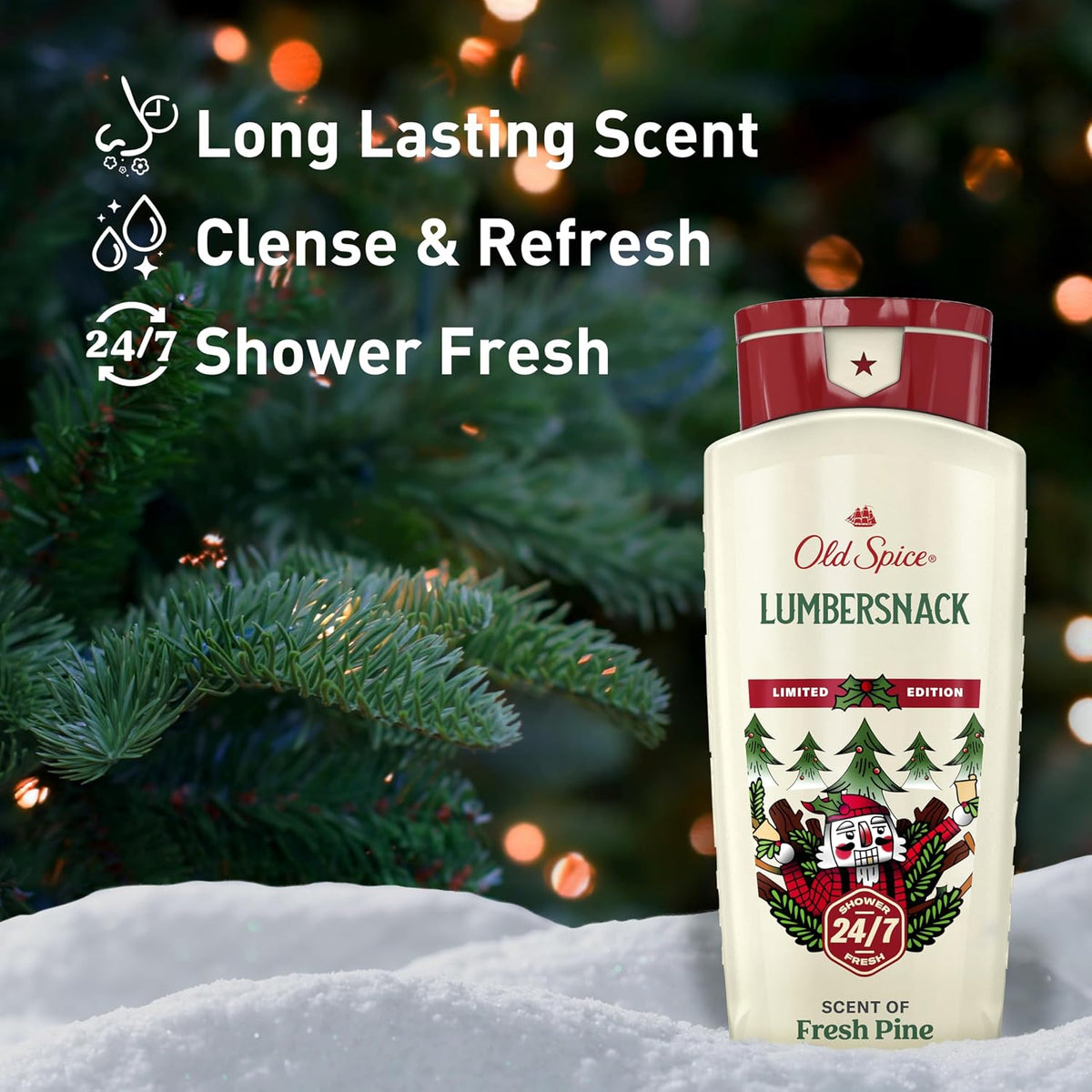 Holiday limited edition Old Spice men's body wash