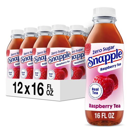 Snapple raspberry iced tea zero sugar bottle