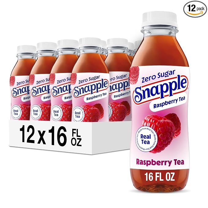 Snapple Zero Sugar Raspberry Tea 12 pack bottles