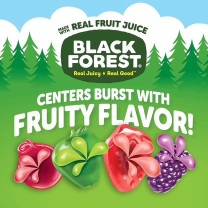 Mixed fruit flavored snacks with strawberry grape cherry and apple