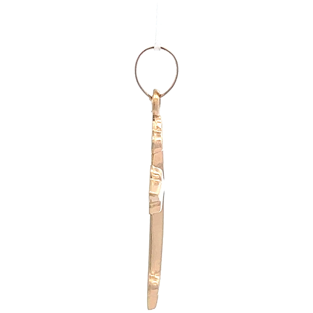 14 kt gold cross pendant with 18-inch cable chain