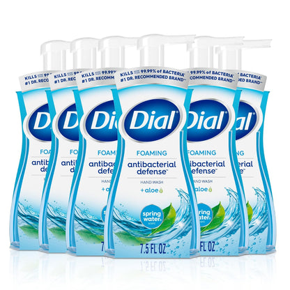 Dial Spring Water foaming hand soap bottles