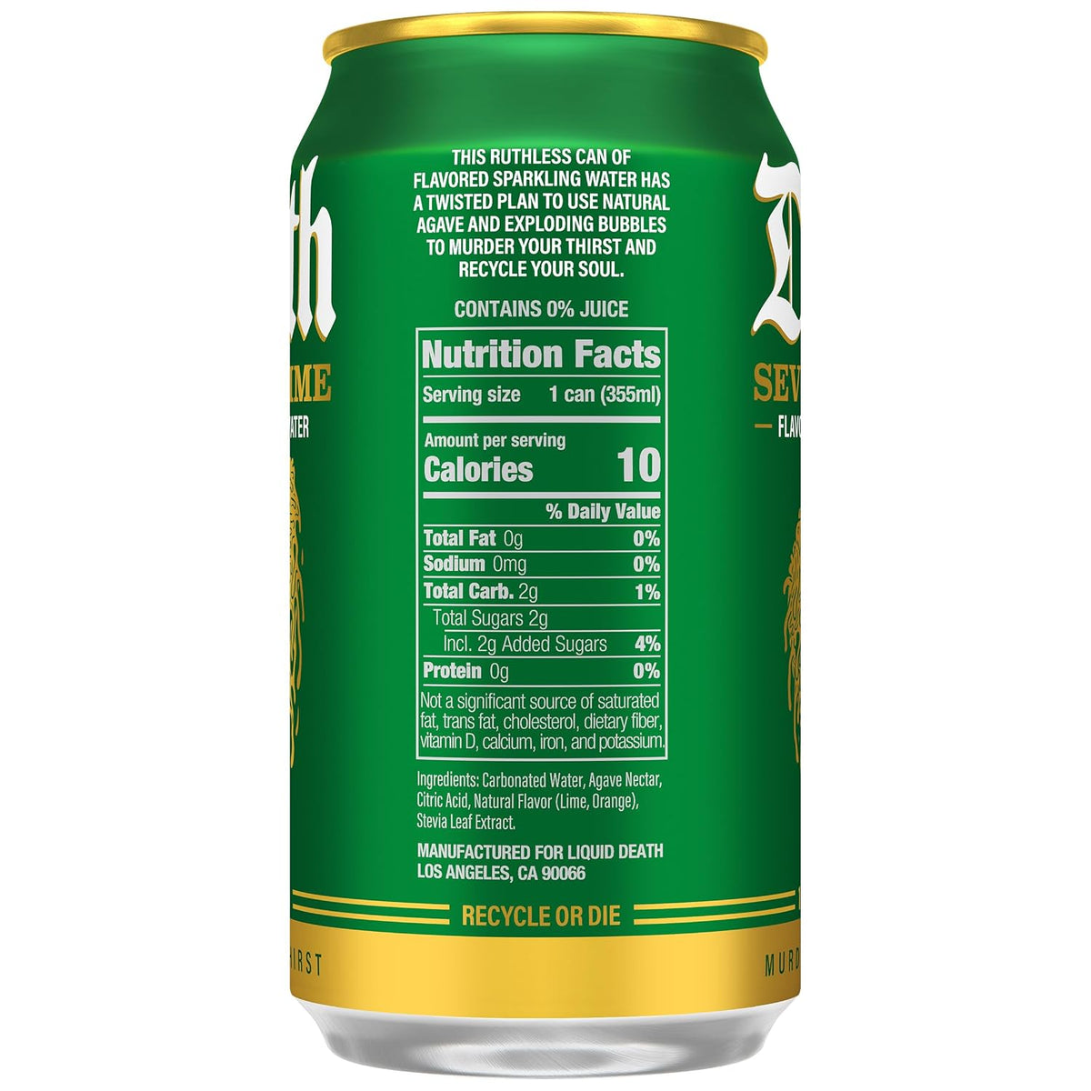 Severed Lime classic lime soda sparkling water