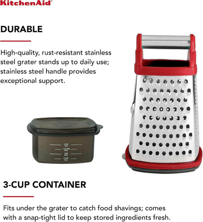 KitchenAid box grater with stainless steel handle