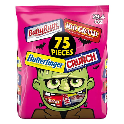 Butterfinger assorted Halloween candy bars 75 count bag