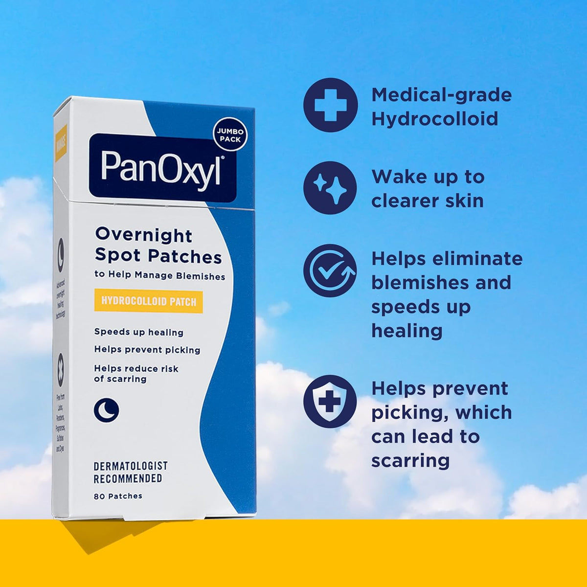 PanOxyl overnight blemish patches in two sizes