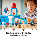 Team Spidey Webquarters building set for imaginative toddler play