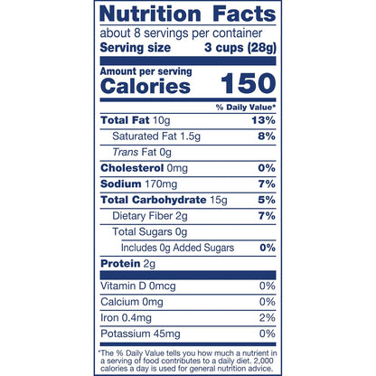 Light crunchy popped popcorn with truffle flavor
