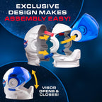 NASA helmet with foam pad for comfort