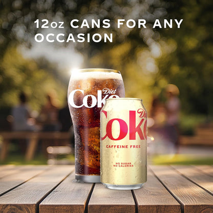 Sugar-free Diet Coke cola cans 12 pack