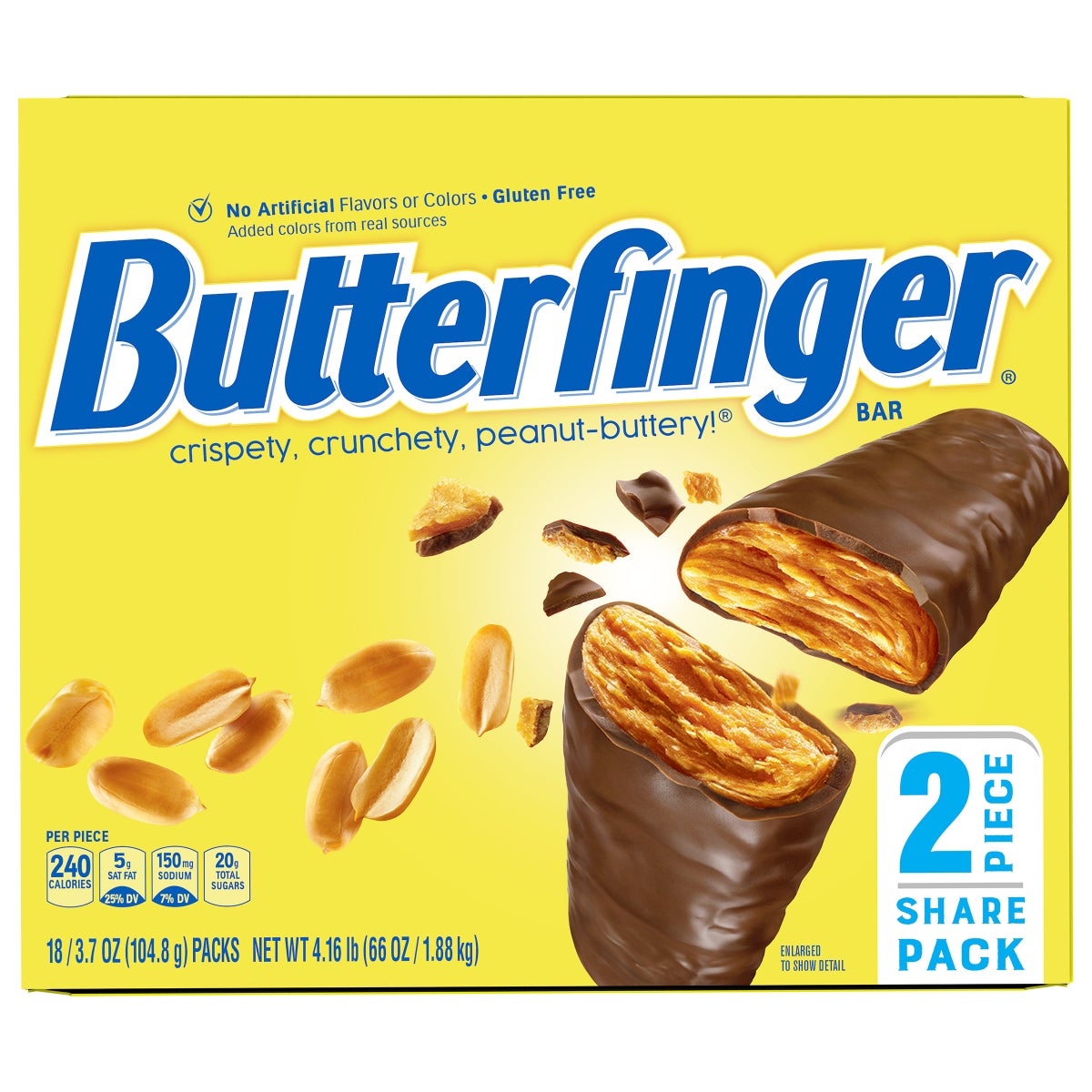 Butterfinger share size candy bars 18-count pack