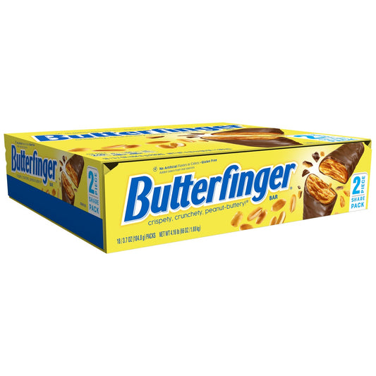 Butterfinger chocolate peanut-butter candy bar packaging