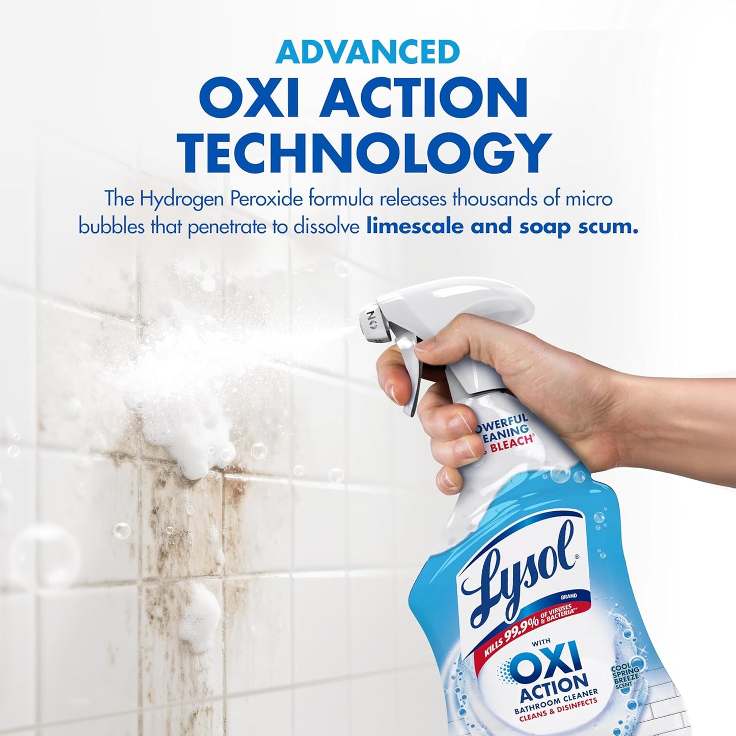 Multipurpose Bathroom Cleaner Spray for Showers and Sinks