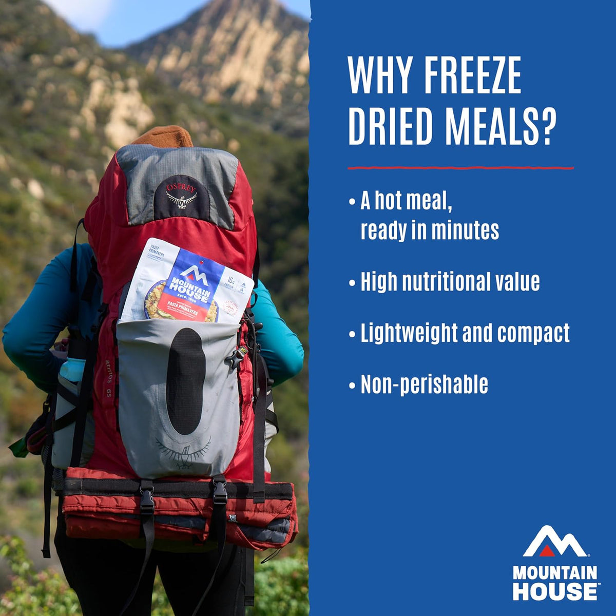 Mountain House breakfast entree for backpacking
