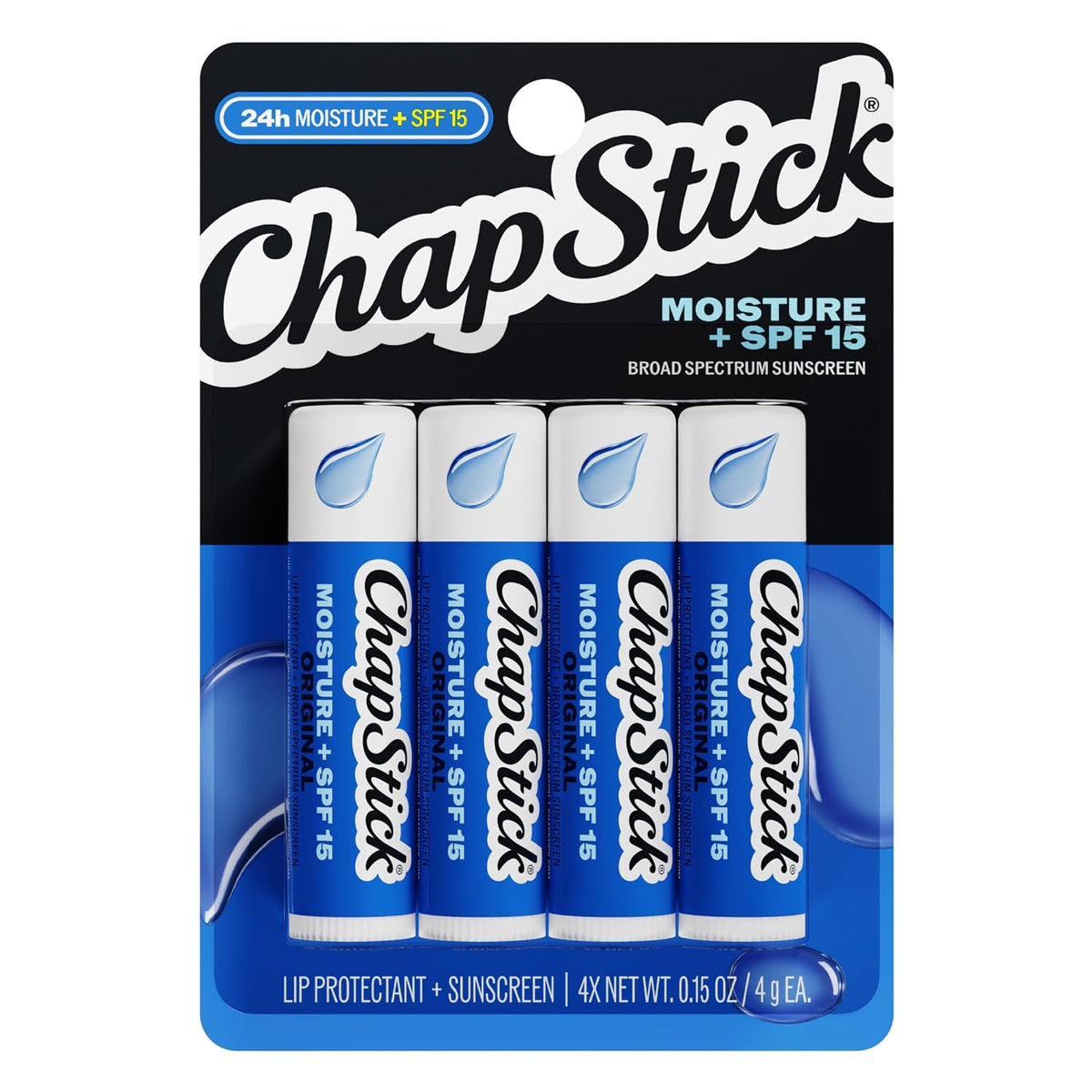 ChapStick 24 hour moisture lip balm sticks
