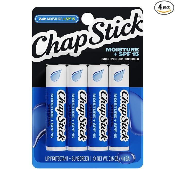 ChapStick Moisture SPF 15 lip balm 4-pack