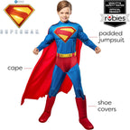 Kids superhero costume inspired by Superman 2025 film