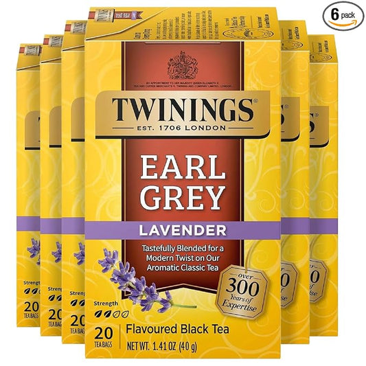 Twinings Earl Grey Lavender black tea 120 teabags pack