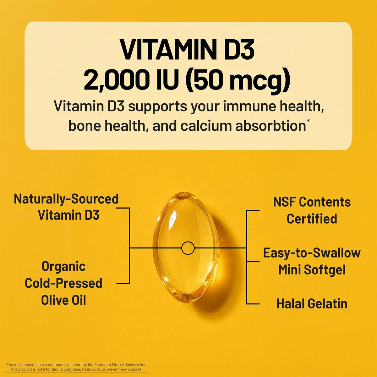 NatureWise Vitamin D3 supplement facts packaging