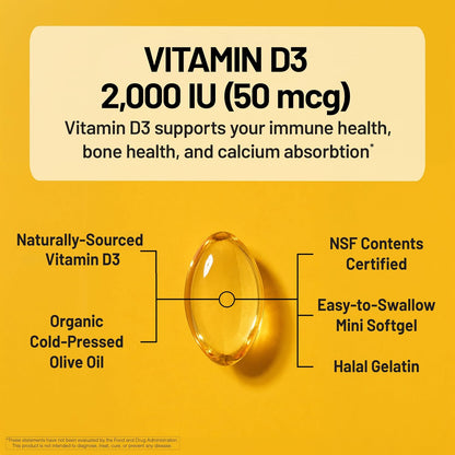 NatureWise Vitamin D3 supplement facts packaging