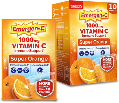 Emergen-C Vitamin C 1000mg orange powder 10 packets