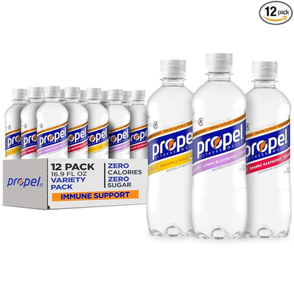 Propel Immune Support vitamin C zinc variety pack 12 bottles