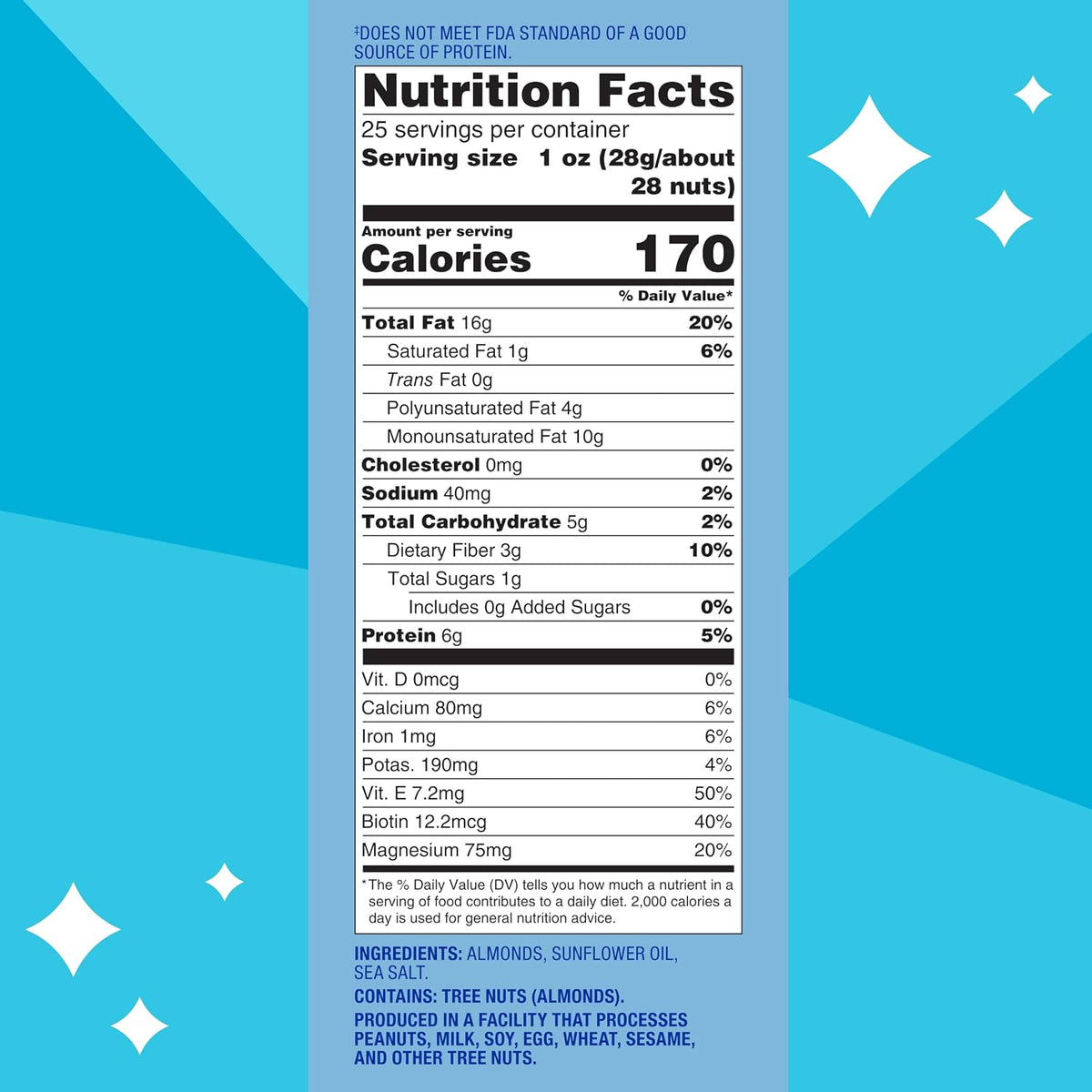 Lightly salted almonds pantry snack nuts 25 oz
