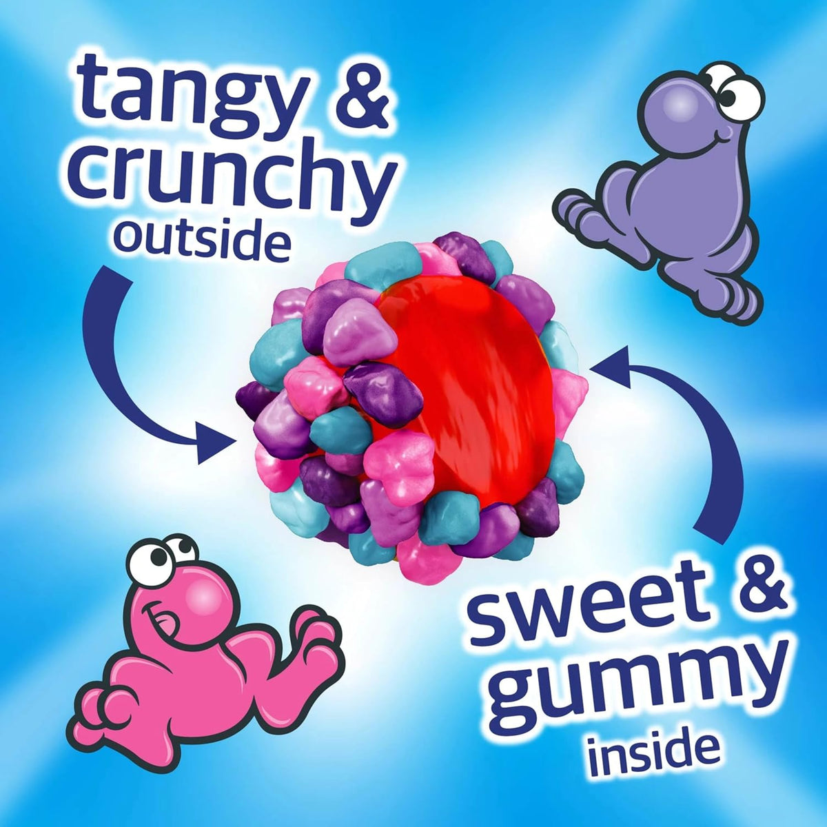 Very Berry NERDS candy with gummy center