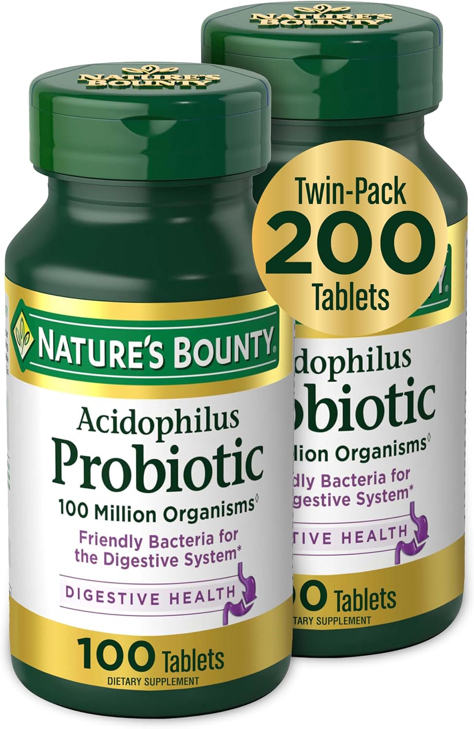 Nature's Bounty daily probiotic supplement tablets