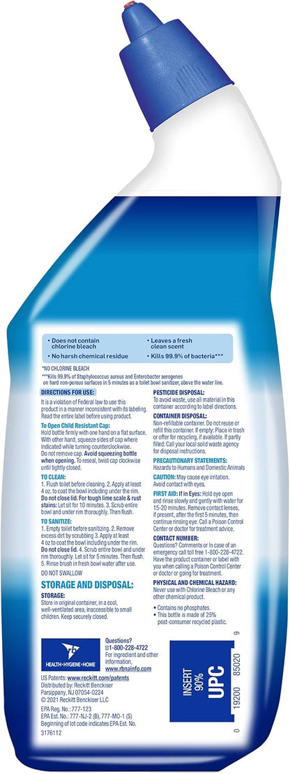 Toilet Bowl Cleaner Unisex Clinging Gel 24 oz