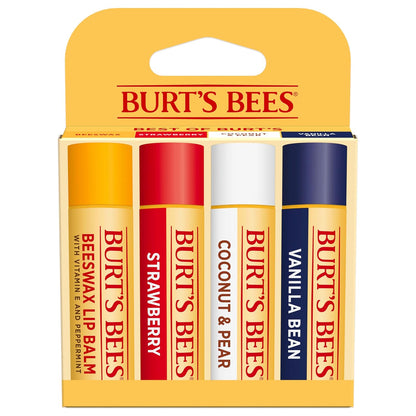 Burt's Bees lip balm tubes in classic flavors