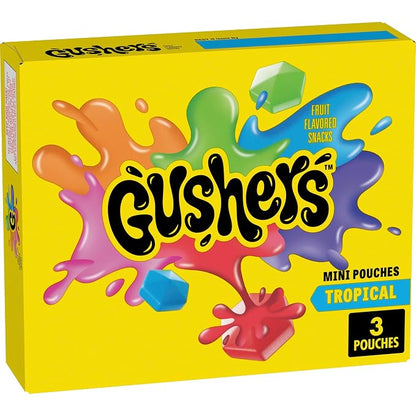 Gushers Tropical Fruit Flavored Snacks mini pouches