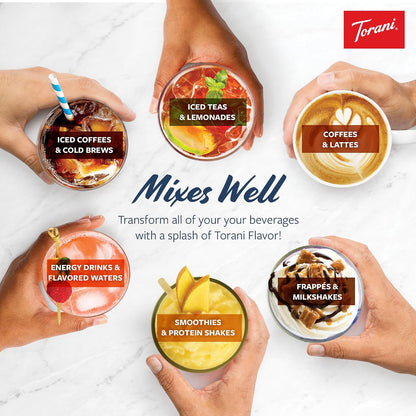 Torani Puremade caramel and chocolate sauce assortment