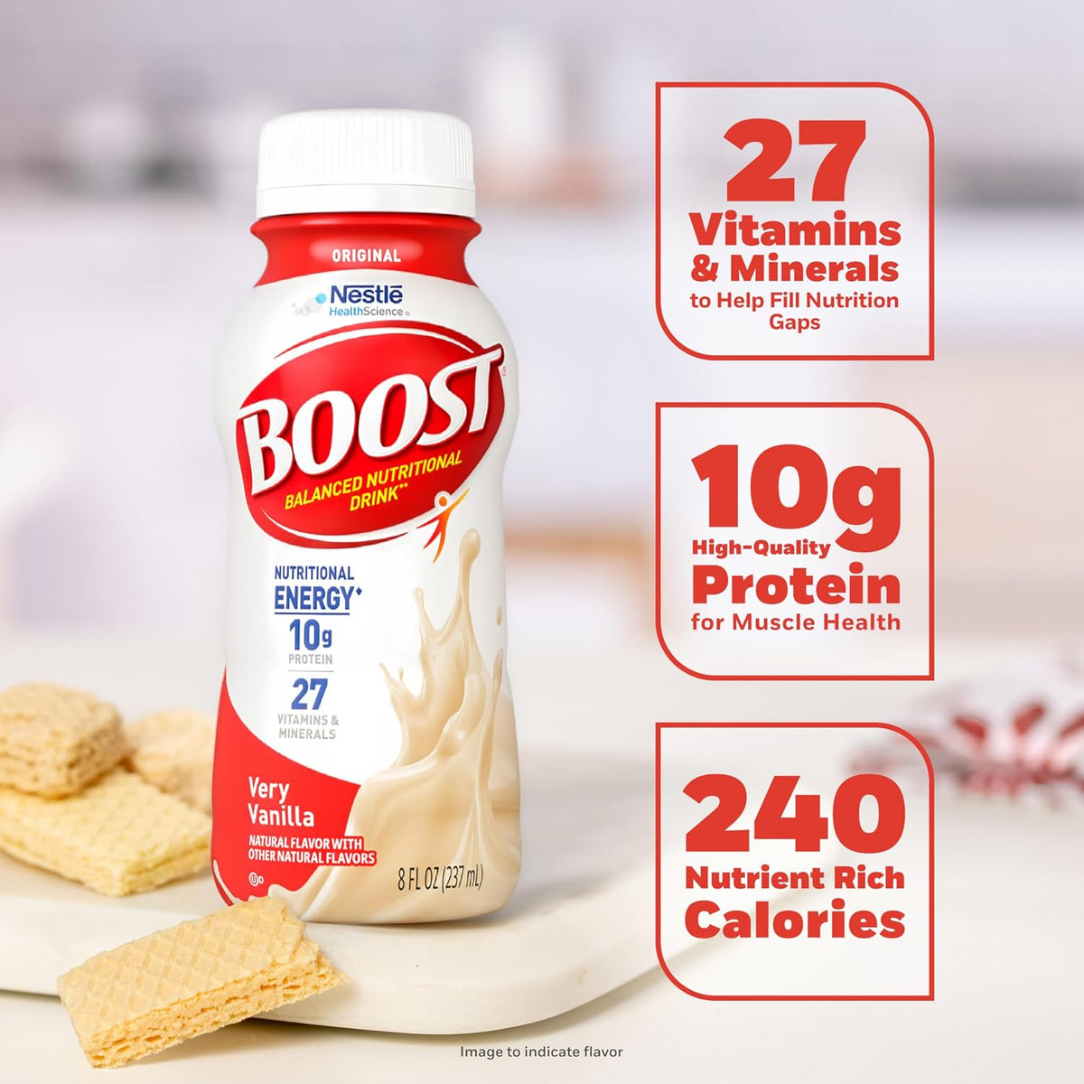 BOOST Original 8 fl oz nutritional shake bottles