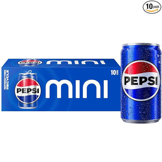 Pepsi Cola 7.5 fl oz mini cans 10 pack