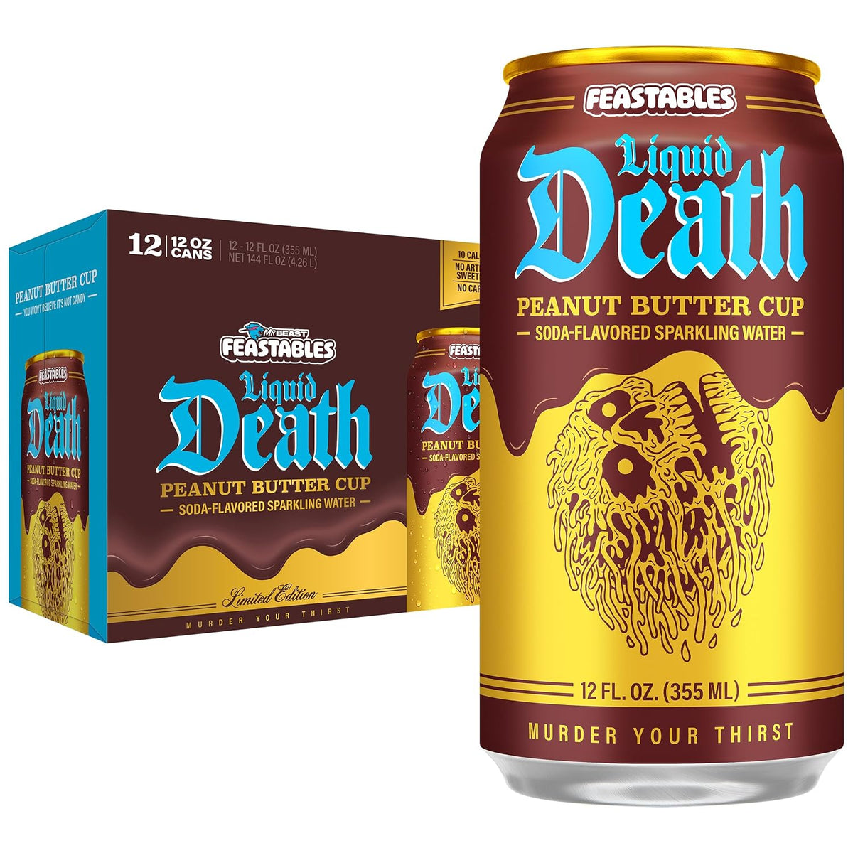 Liquid Death soda-flavored sparkling water cans