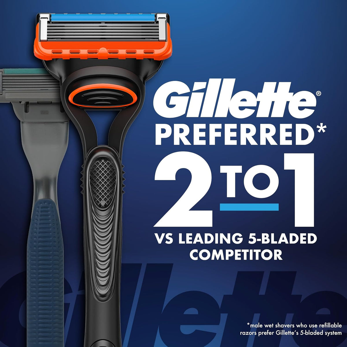 Gillette Fusion5 Power blades with precision trimmer