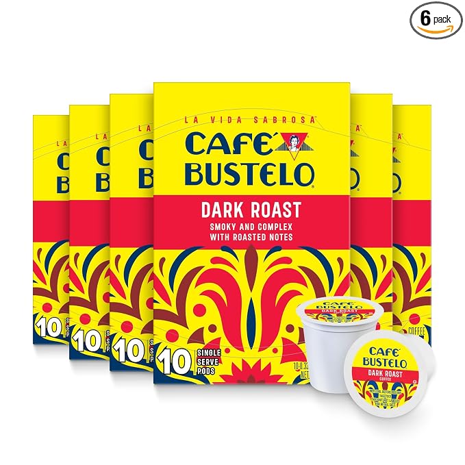 Café Bustelo dark roast single serve coffee pods
